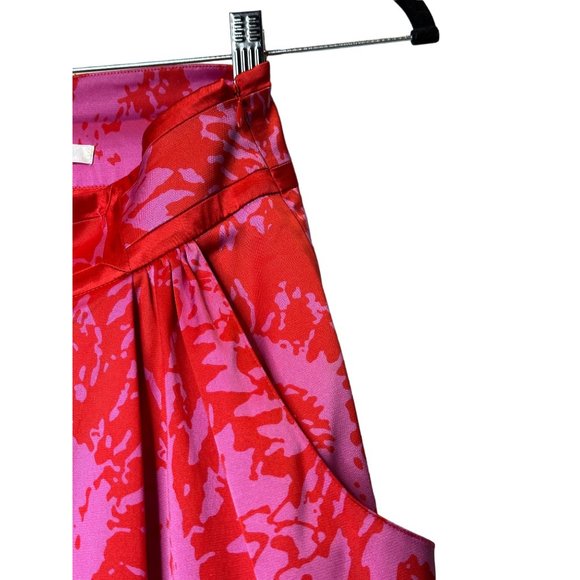 Diane von Furstenberg red & pink silk skirt (size 0) - Picture 5 of 6